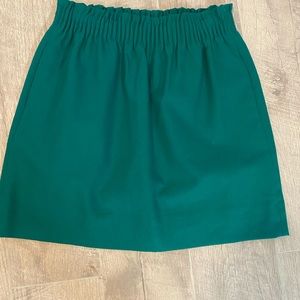 J. Crew True Green Skirt with Pockets!